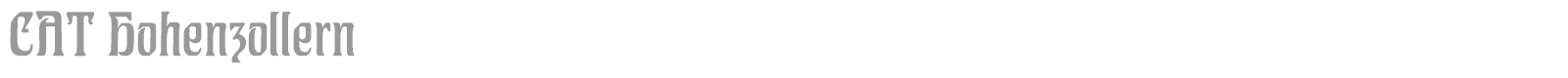 CAT Hohenzollern font preview